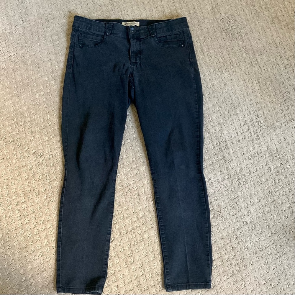 Women's Democracy Stretch Black Denim Ab Solution Booty Lift - Size 12